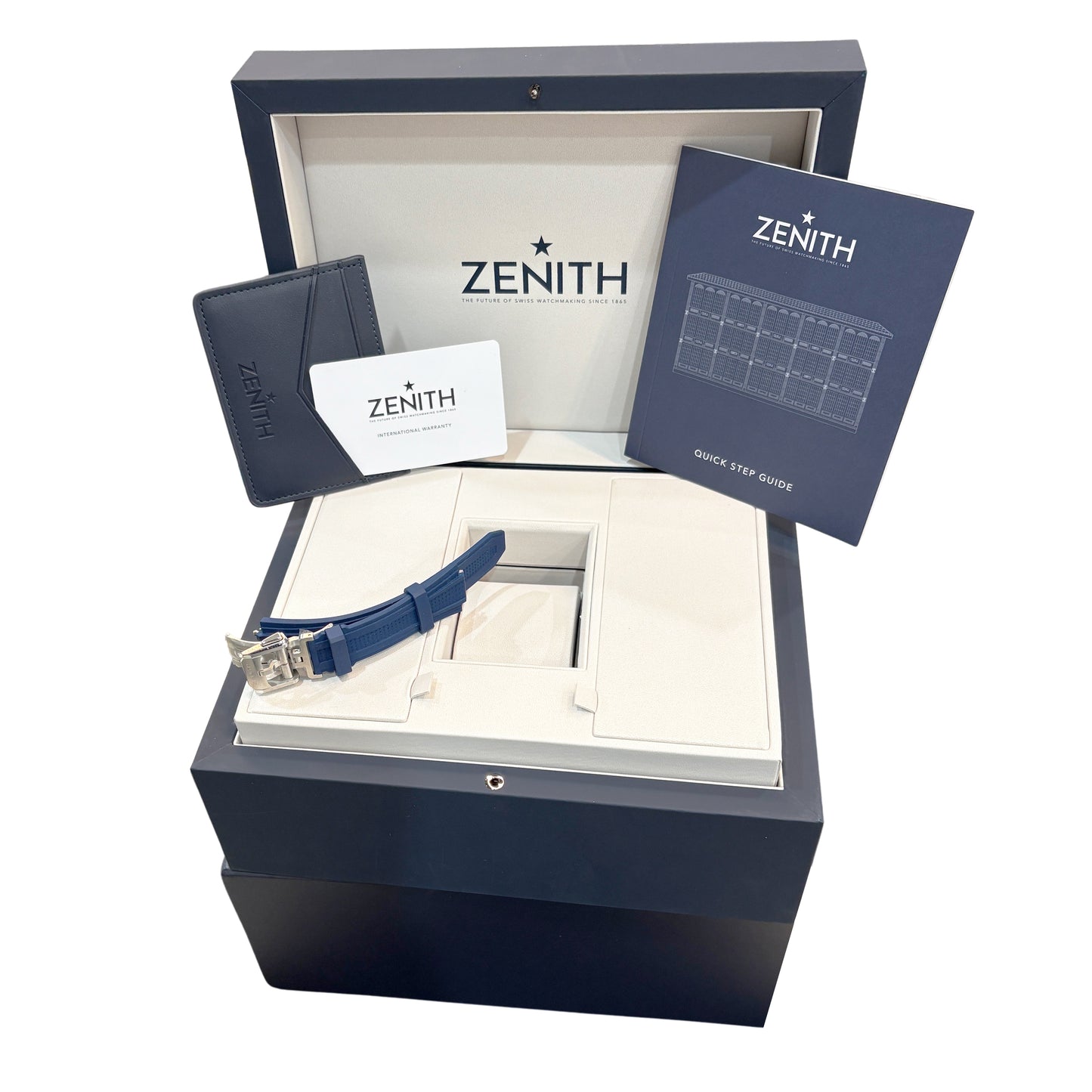 NEW 2025 UNWORN Zenith Defy Blue Skeleton Watch 03.9300.3620/79.I001 Watch BOX