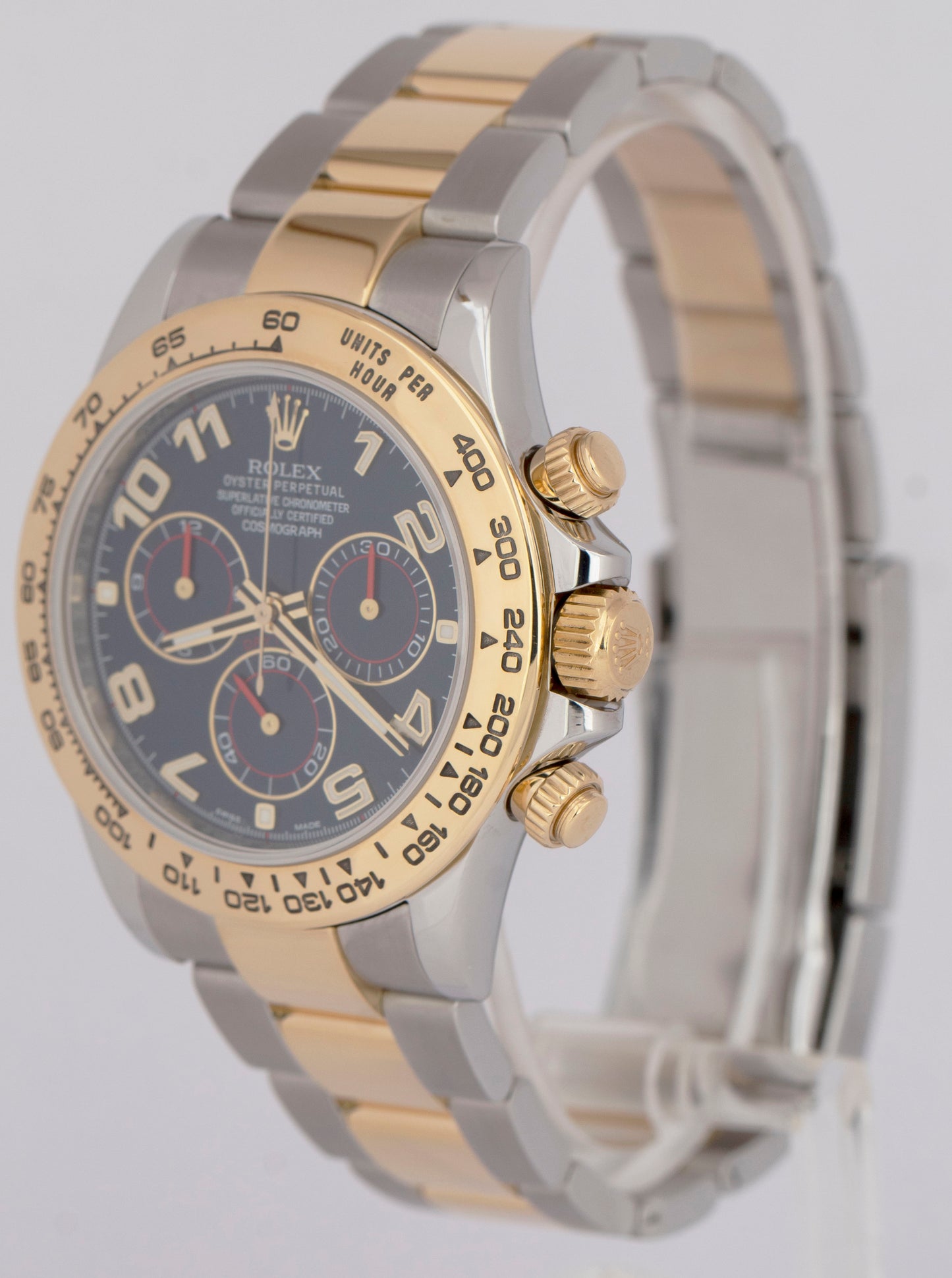 MINT PAPERS Rolex Daytona Cosmograph BLUE RACING 116503 18K Gold Two-Tone BOX