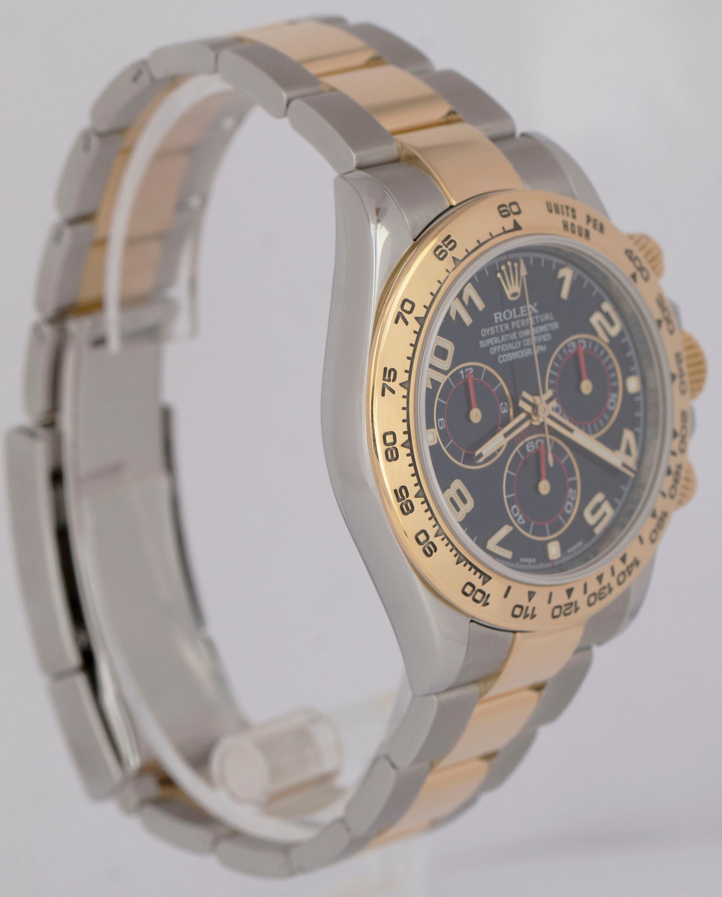 MINT PAPERS Rolex Daytona Cosmograph BLUE RACING 116503 18K Gold Two-Tone BOX
