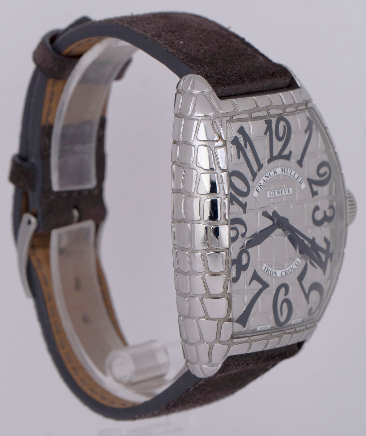 Franck Muller 8880 SC Iron Croco 39mm Stainless Steel Leather Automatic Watch
