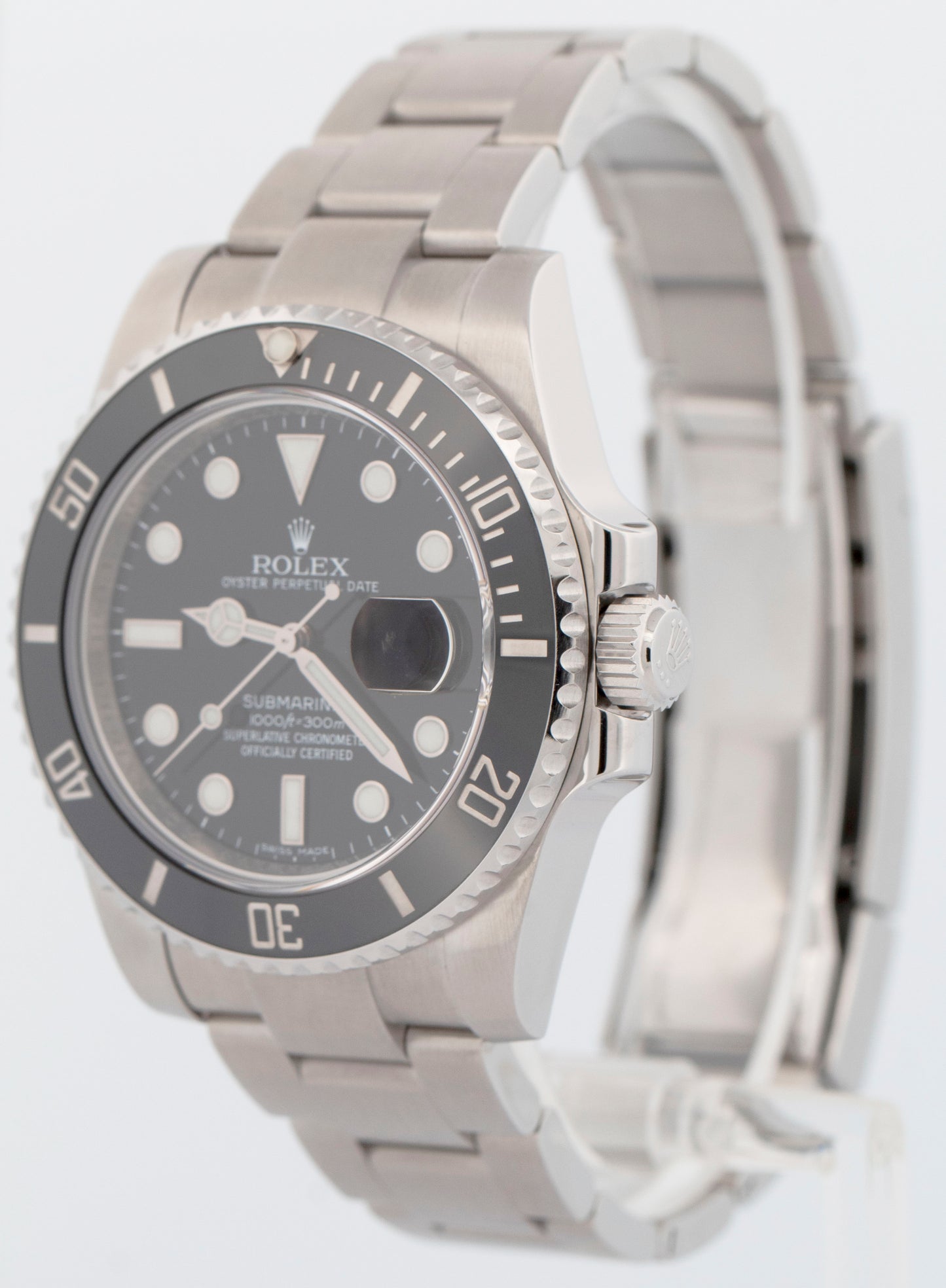 MINT PAPERS Rolex Submariner Date BLACK Stainless Steel 40mm Watch 116610 LN BOX