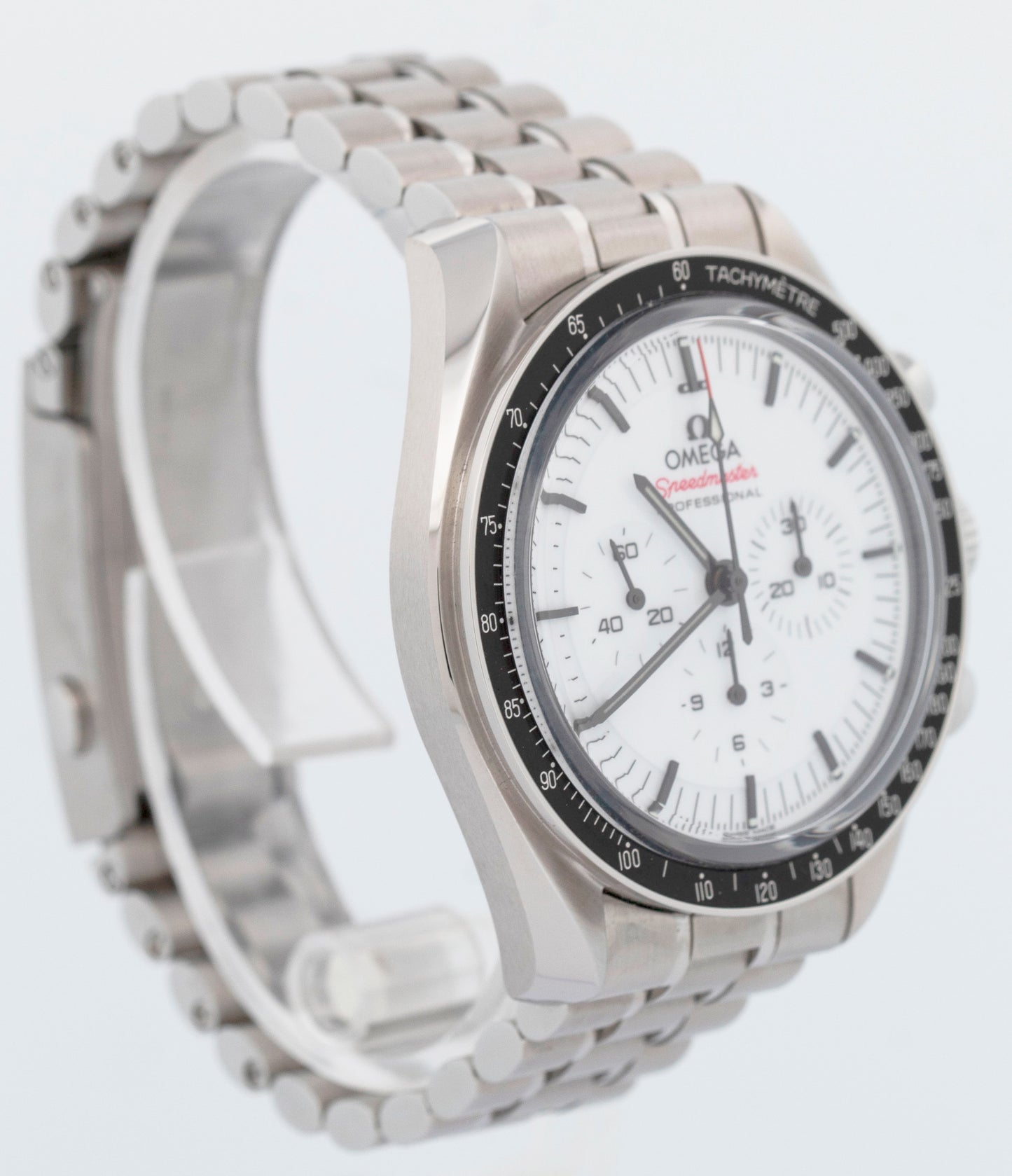 MINT 2024 PAPERS Omega Speedmaster Moonwatch WHITE 42mm 310.30.42.50.04.001 BOX