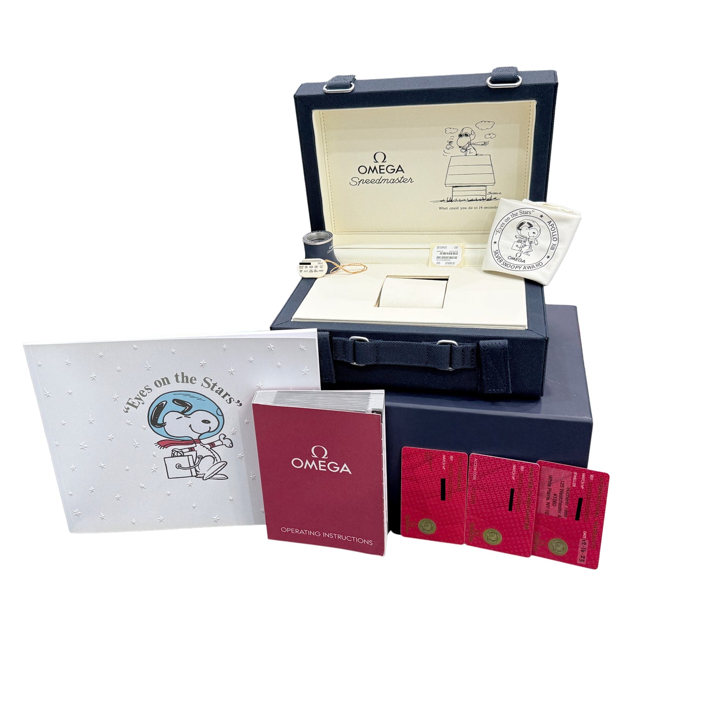 MINT PAPERS Omega Speedmaster SNOOPY Silver Steel 42mm 310.32.42.50.02.001 BOX