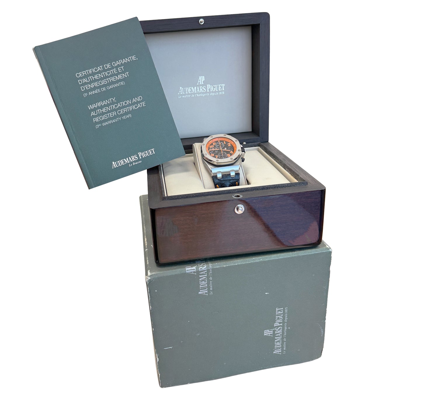 MINT PAPERS Audemars Piguet Royal Oak Offshore Volcano Orange Steel 26170ST BOX