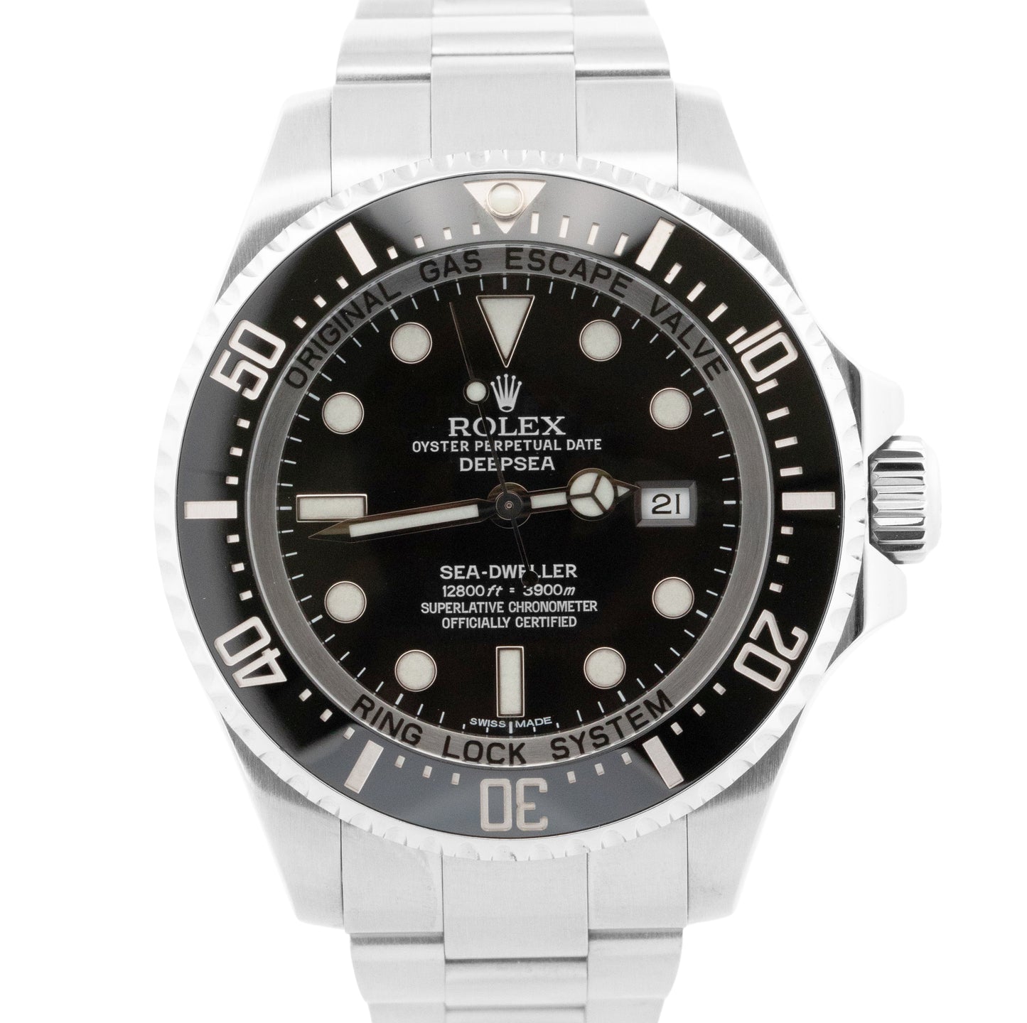 PAPERS Rolex Sea-Dweller Deepsea 116660 BLACK 44mm Ceramic Steel Dive Watch BOX