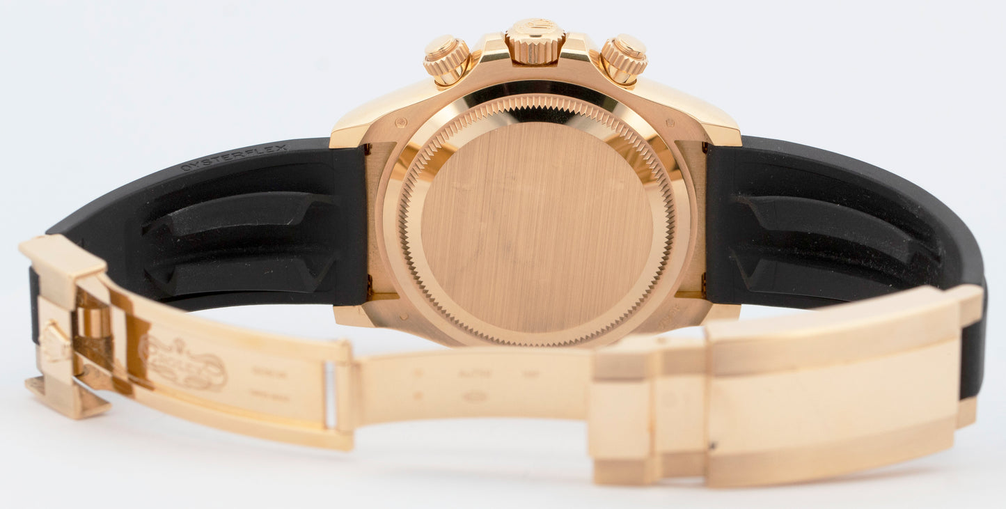 MINT NEW PAPERS Rolex Daytona Gold Oysterflex Paul Newman 126518 LN Watch BOX