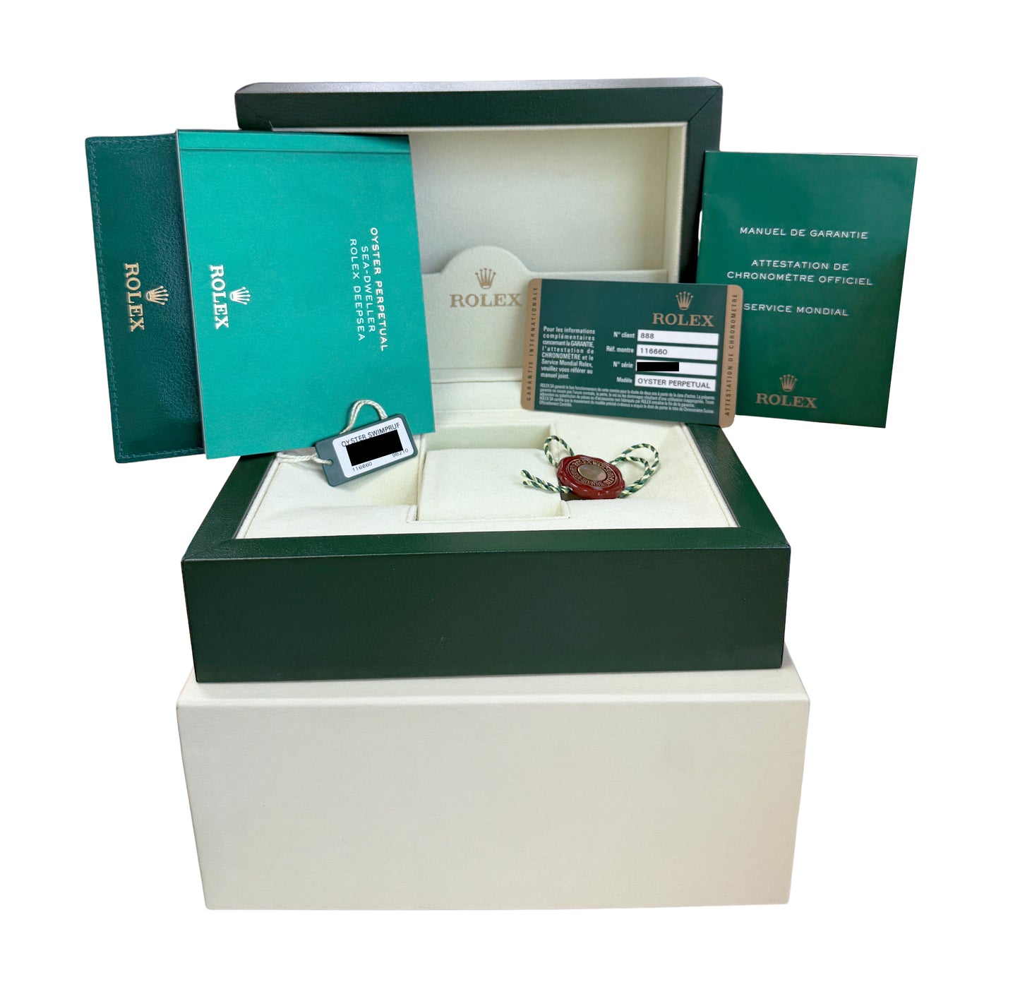 PAPERS Rolex Sea-Dweller Deepsea 'James Cameron' Blue 116660 44mm Dive Watch BOX