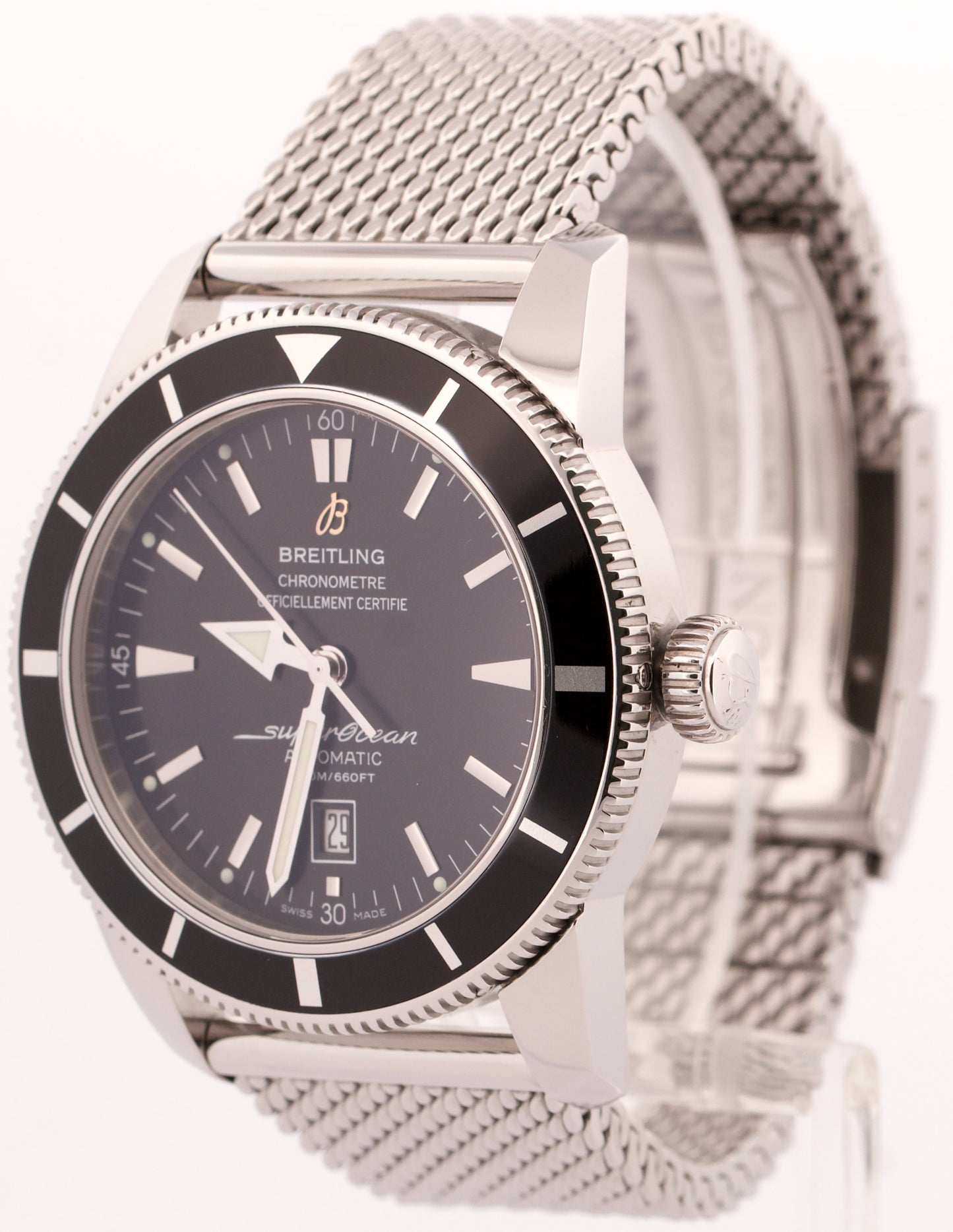 Breitling Superocean Heritage BLACK Automatic Stainless Steel Date 46mm A17320