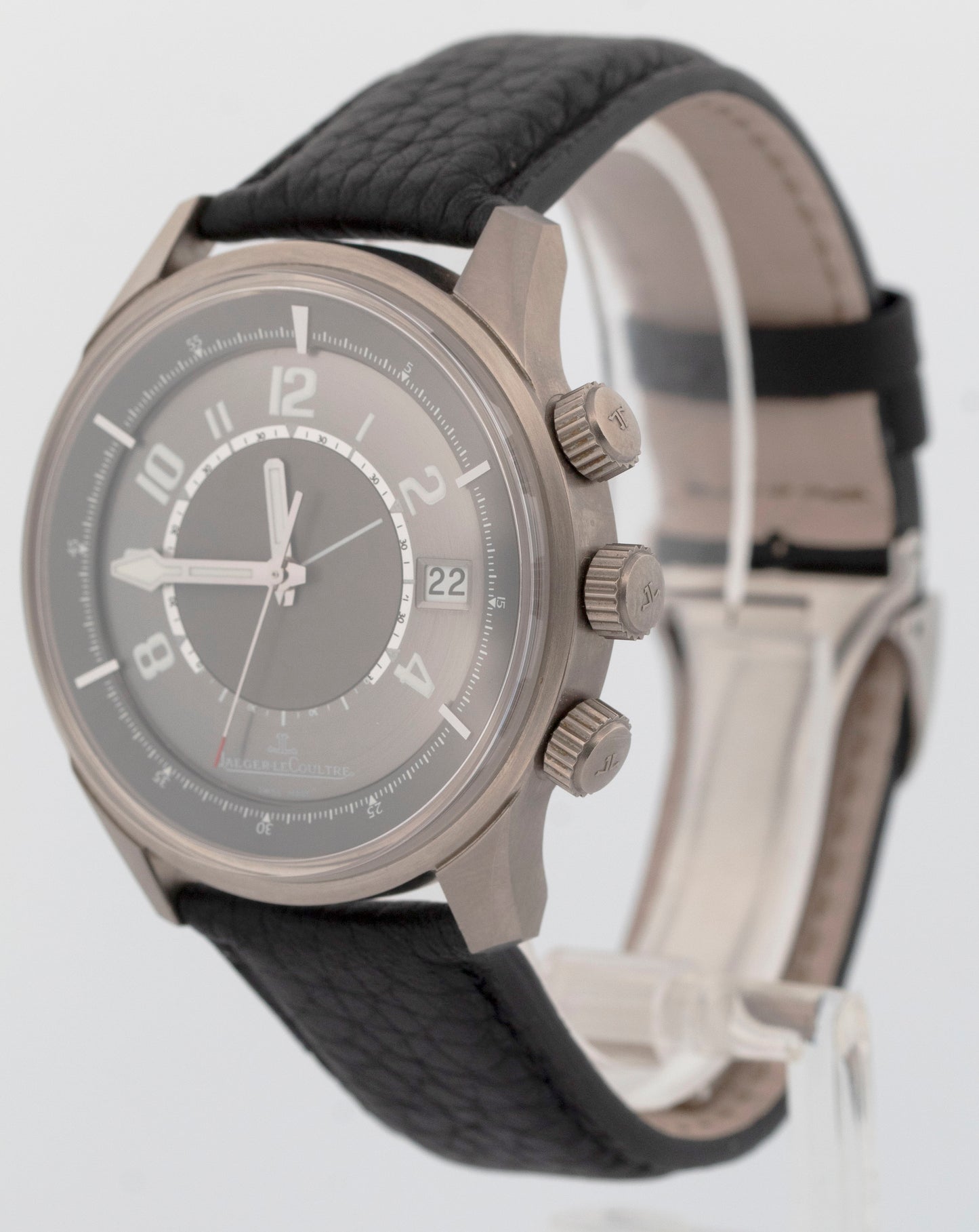 MINT PAPERS Jaeger LeCoultre Amvox Alarm Titanium Grey 41.5mm Date JLC Watch BOX