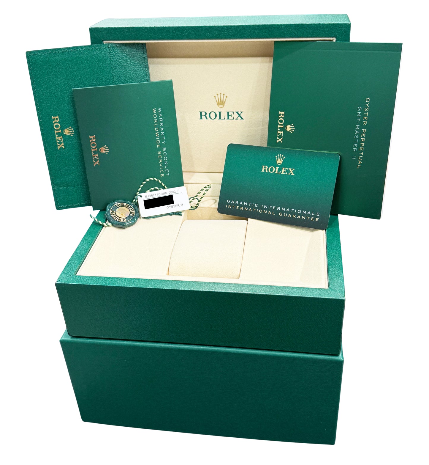 NEW OCTOBER 2025 PAPERS Rolex GMT-Master II ROOT BEER 126711 CHNR 40mm Watch BOX