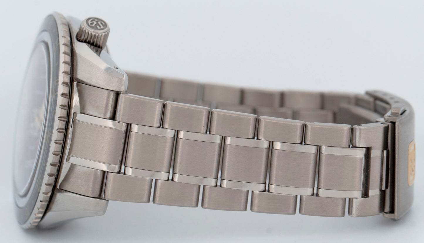 MINT PAPERS Grand Seiko Spring Drive GMT SBGE215 44mm Titanium 9R66 Watch BOX