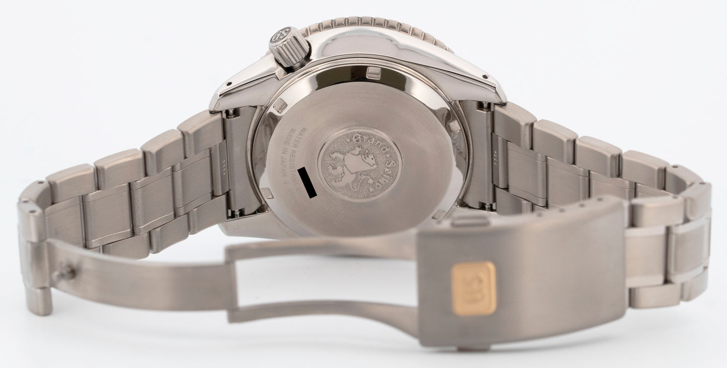 MINT PAPERS Grand Seiko Spring Drive GMT SBGE215 44mm Titanium 9R66 Watch BOX
