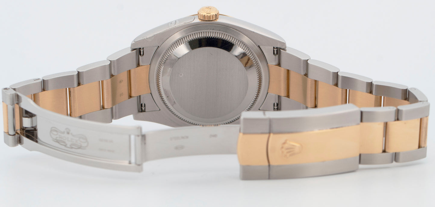 2023 Rolex DateJust WIMBLEDON Fluted 36mm 18K Yellow Gold Oyster Watch 126233
