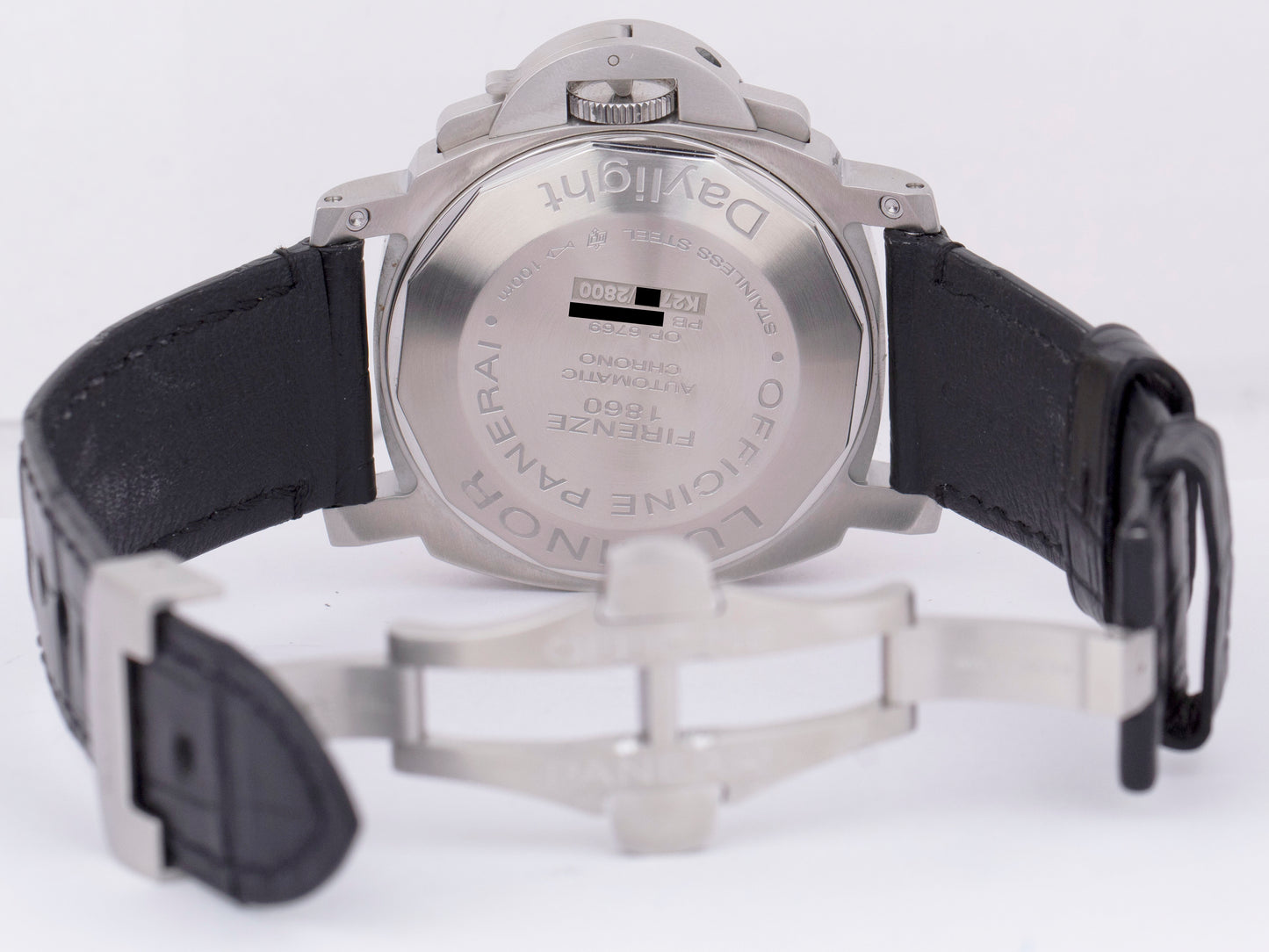 MINT Panerai PAM 196 Luminor Daylight Chronograph Automatic Date 44mm PAM00196