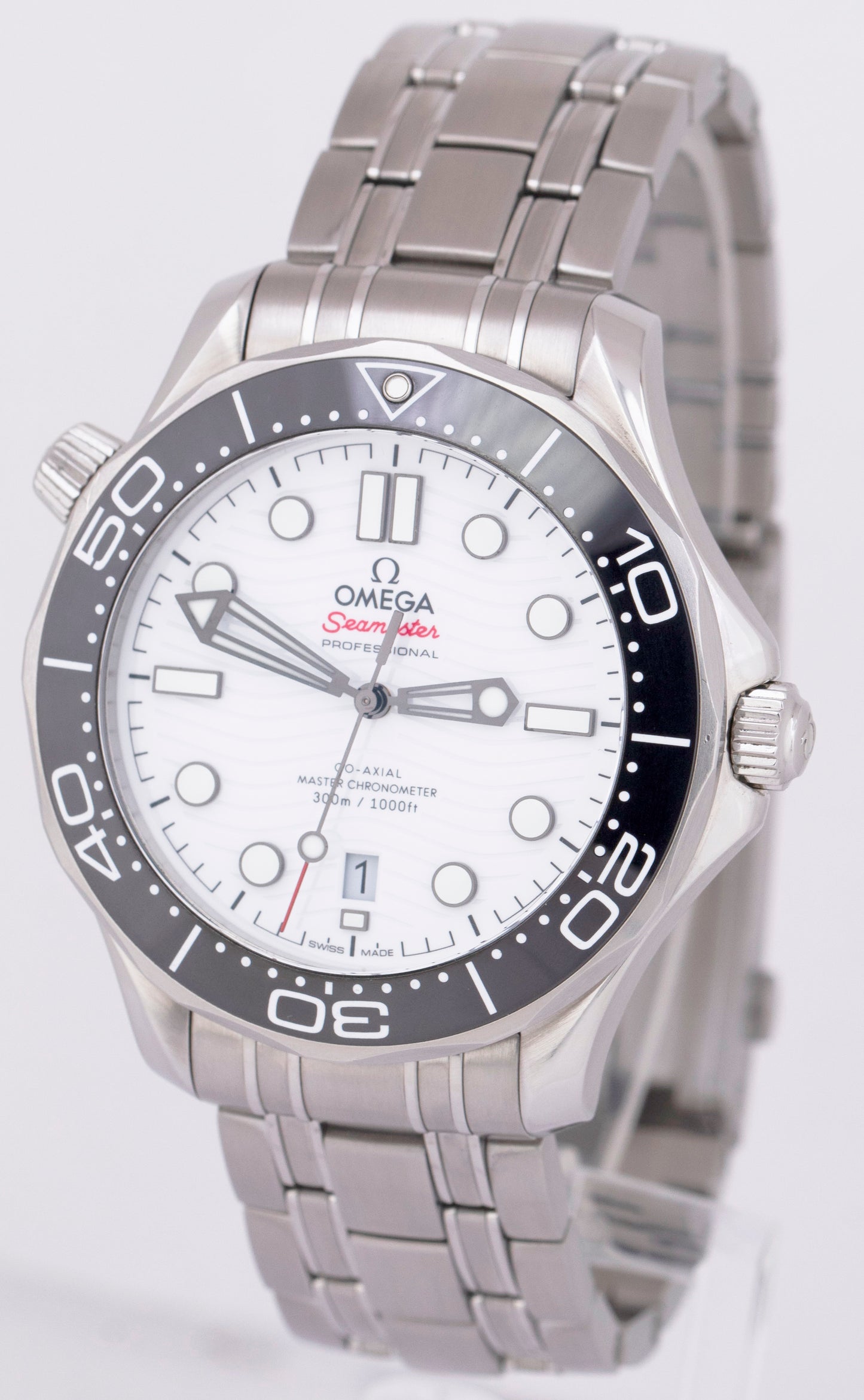 MINT PAPERS Omega Seamaster Diver 300M 42mm White Wave 210.30.42.20.04.001 BOX