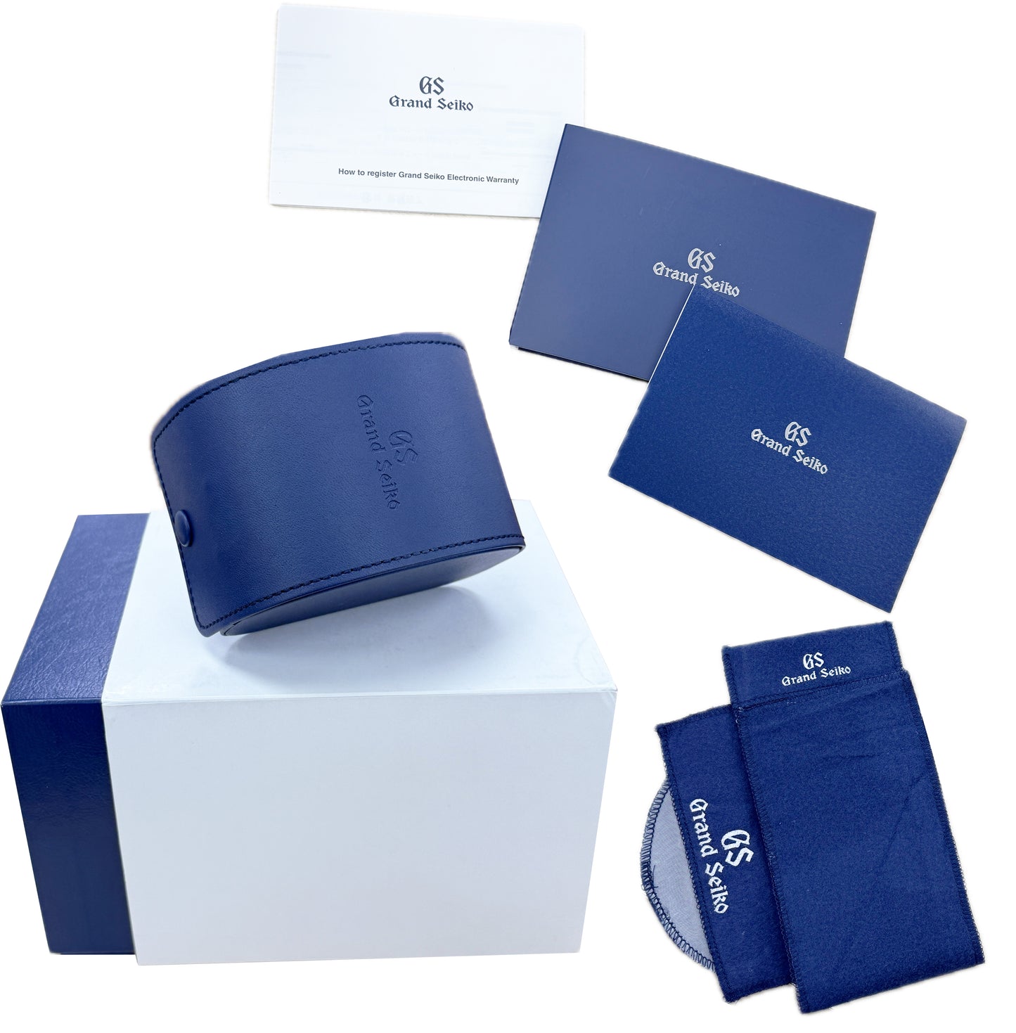 MINT 2024 PAPERS Grand Seiko Elegance SKYFLAKE 40mm BLUE Steel Date SBGA407G BOX