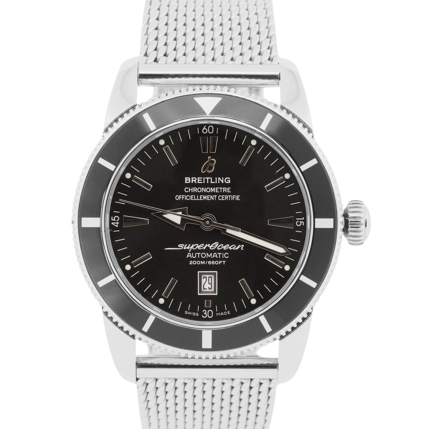 Breitling Superocean Heritage BLACK Automatic Stainless Steel Date 46mm A17320