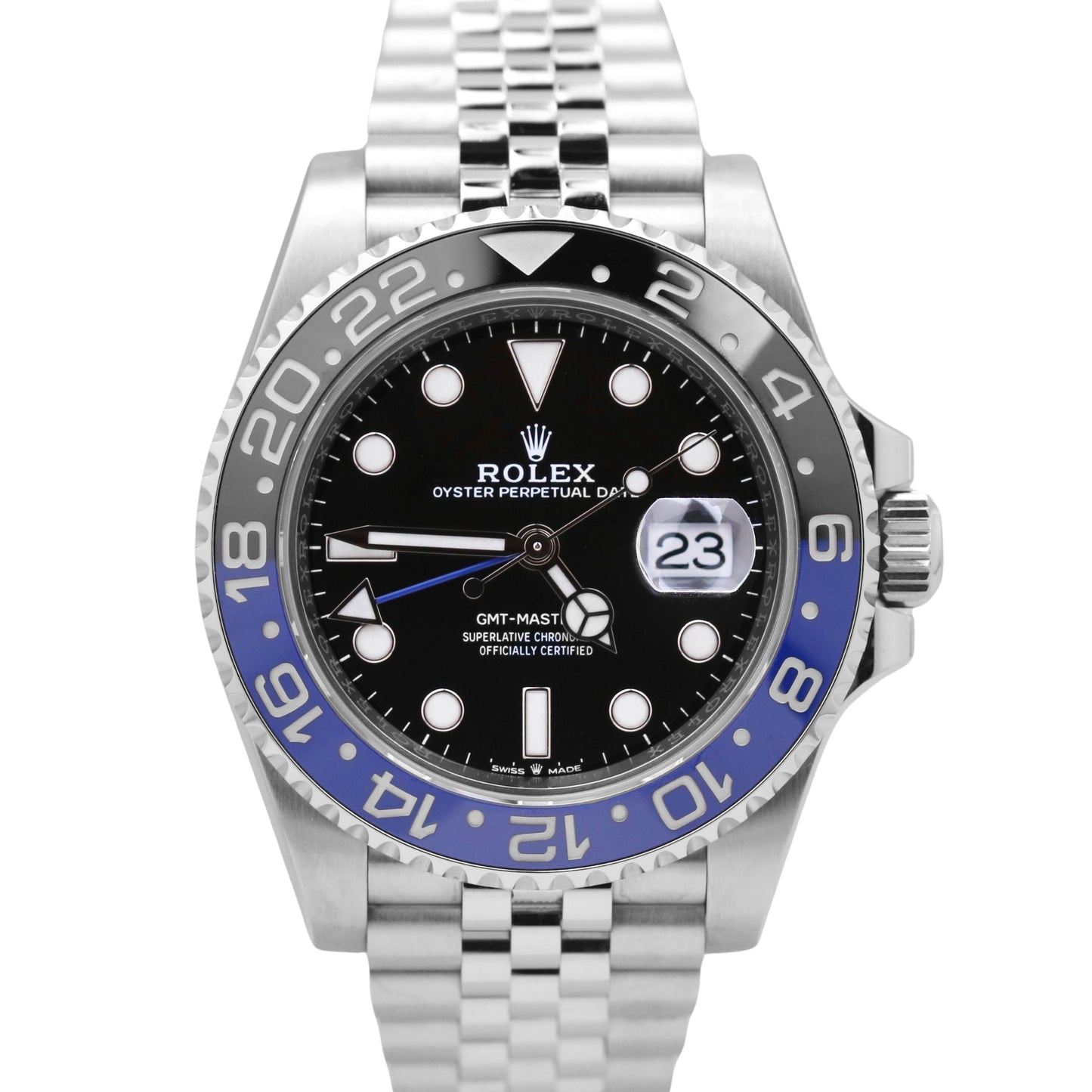MINT 2020 PAPERS Rolex GMT-Master II BATMAN Blue JUBILEE 40mm 126710 BLNR B+P