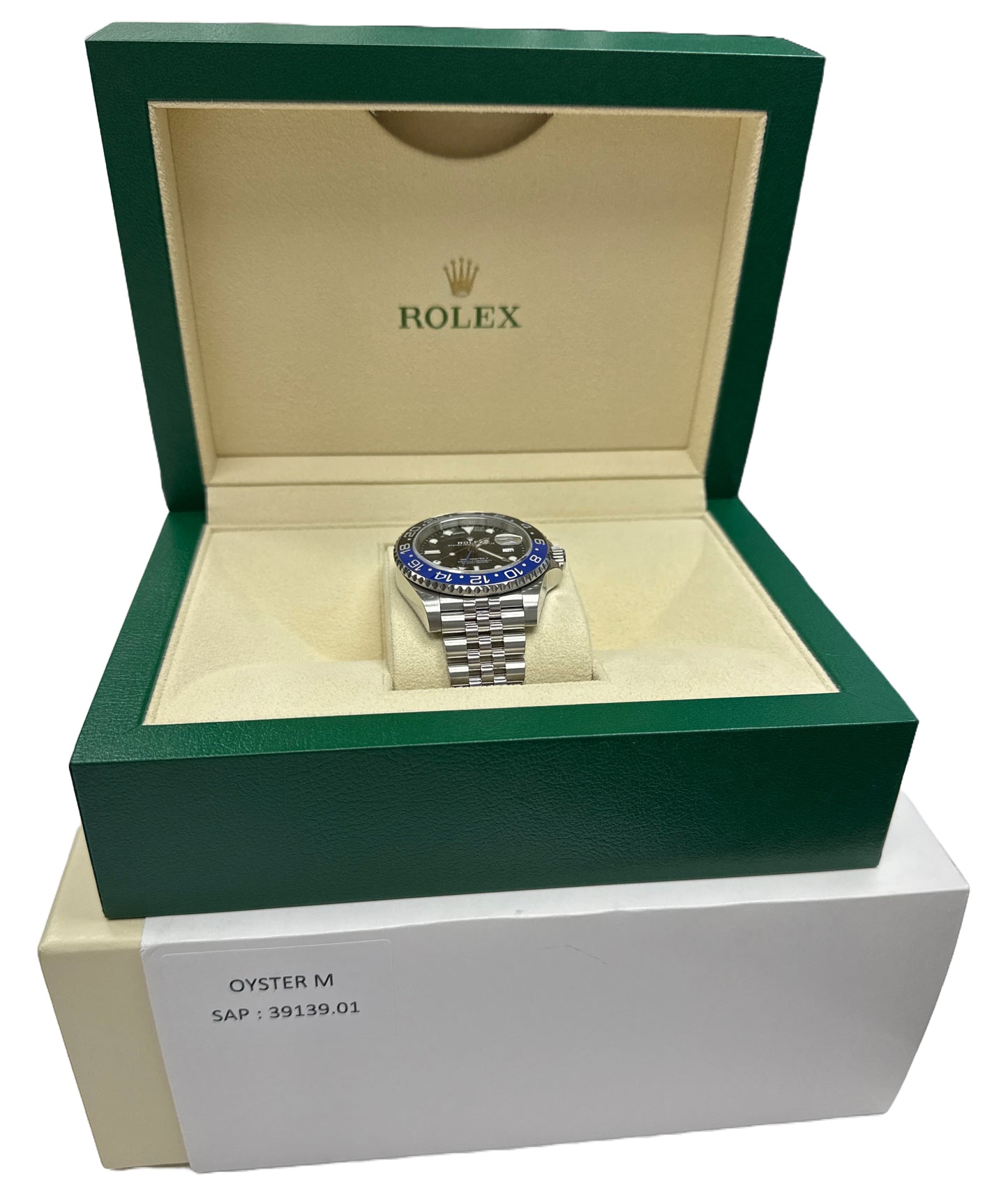 MINT 2023 Rolex GMT-Master II BATGIRL Blue 40mm JUBILEE Steel 126710 BLNR BOX