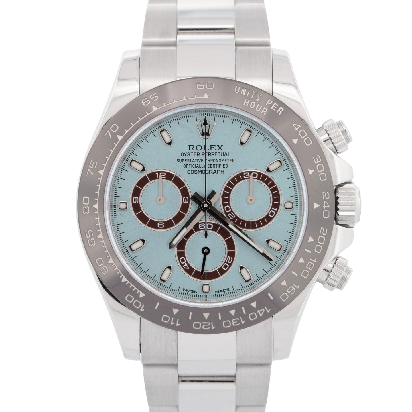 2025 RSC Rolex Cosmograph Daytona Platinum PAPERS 116506 Glacier Blue Watch BOX