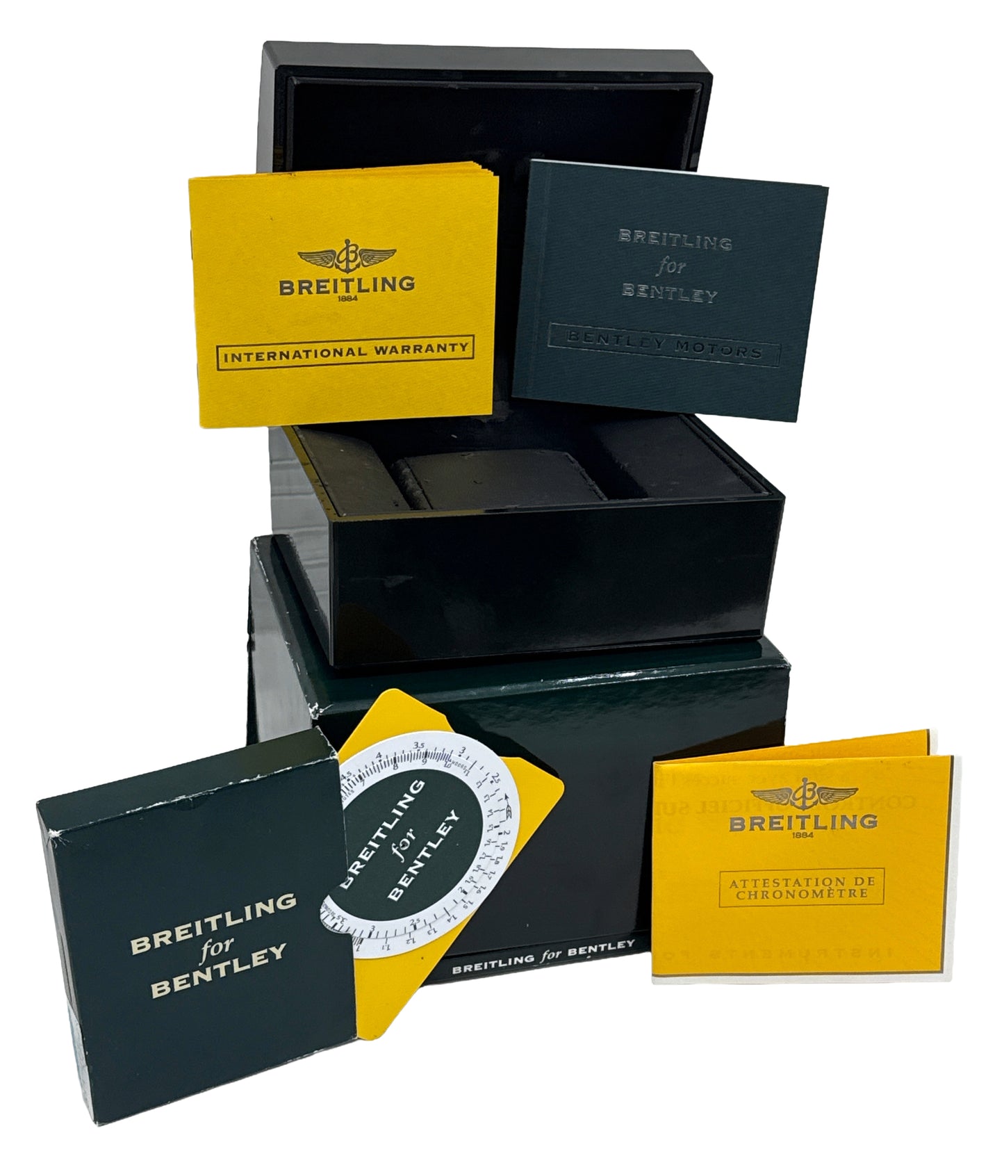 PAPERS Breitling Bentley Motors HAVANA Brown Chronograph Steel A25363 48.7mm BOX