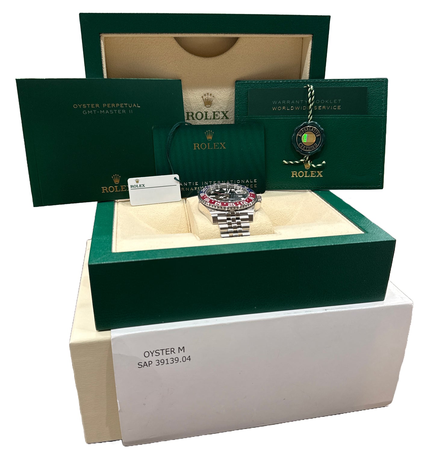 NEW 2024 PAPERS Rolex GMT-Master II 126710 BLRO PEPSI Red JUBILEE Blue 40mm BOX