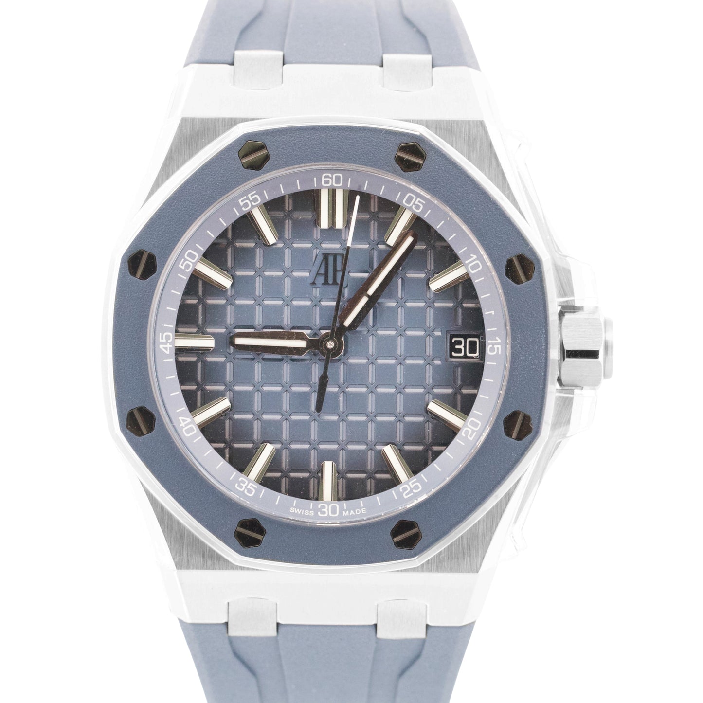 NEW 2025 PAPERS Audemars Piguet Royal Oak Offshore BLUE Rubber 43mm 15605SK BOX