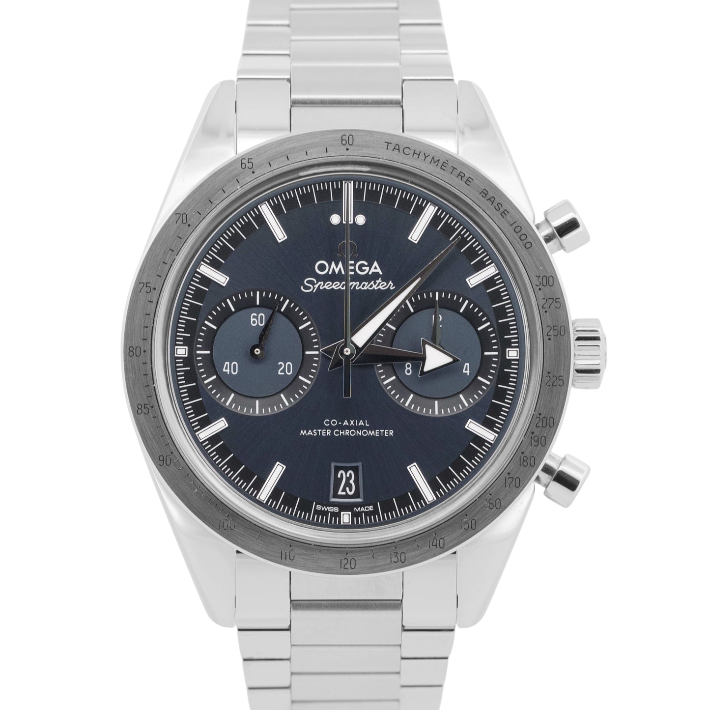 2022 PAPERS Omega Speedmaster '57 Stainless BLUE 40.5mm 332.10.41.51.03.001 BOX