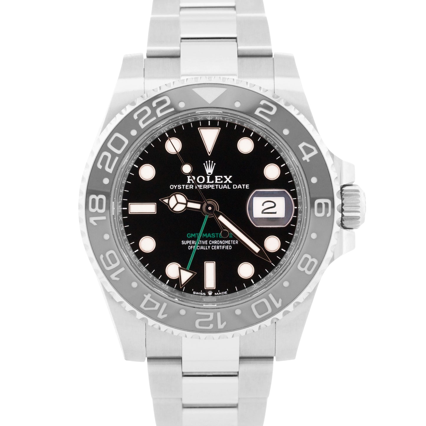 2024 Rolex GMT-Master II BRUCE WAYNE Stainless Steel OYSTER 126710 GRNR BOX