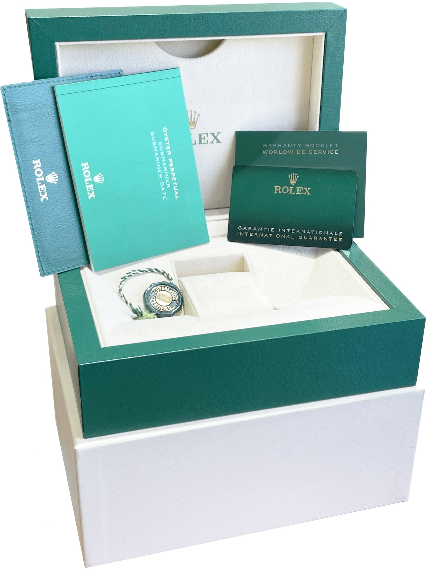 NEW 2024 UNWORN PAPERS Rolex Submariner Date 41 18K Yellow Blue Watch 126618 BOX
