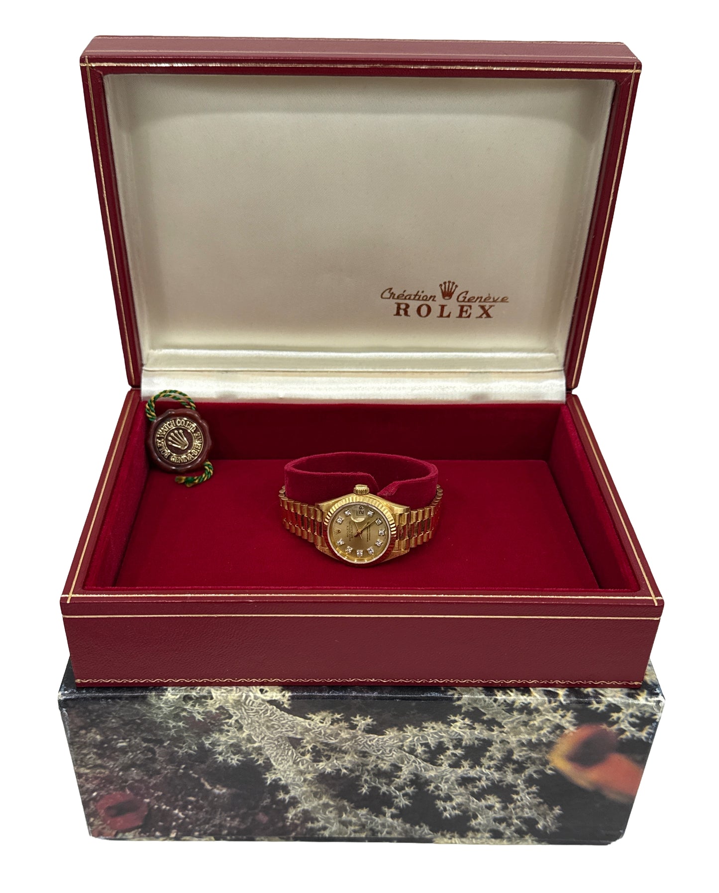 Rolex DateJust President 26mm CHAMPAGNE DIAMOND 18K Yellow Gold 69178 BOX
