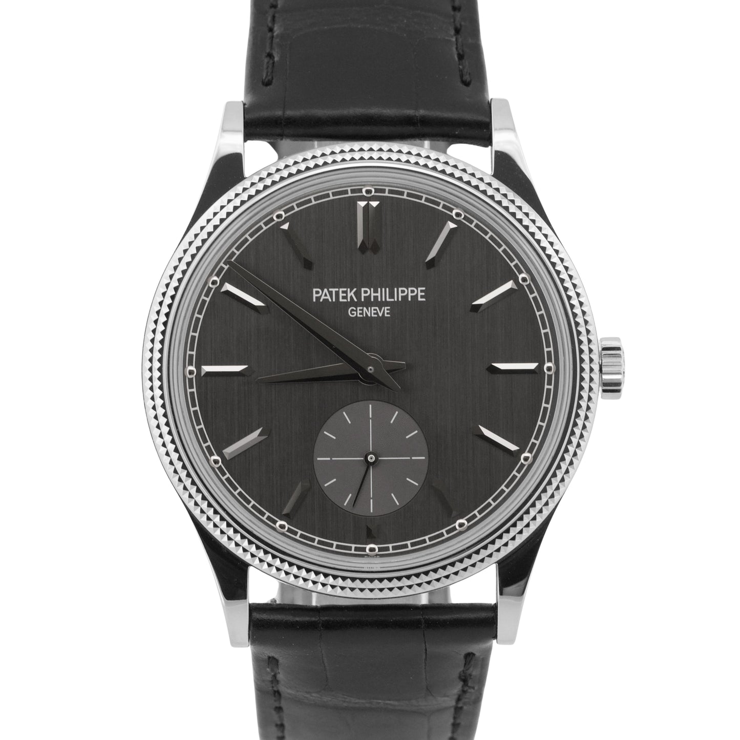 2022 PAPERS Patek Philippe Calatrava RHODIUM 18K White Gold 39mm 6119G Watch BOX