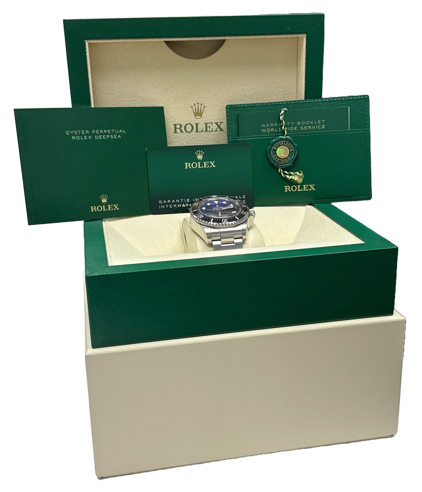 MINT 2024 PAPERS Rolex Sea-Dweller Deepsea JAMES CAMERON Blue 44mm 136660 BOX