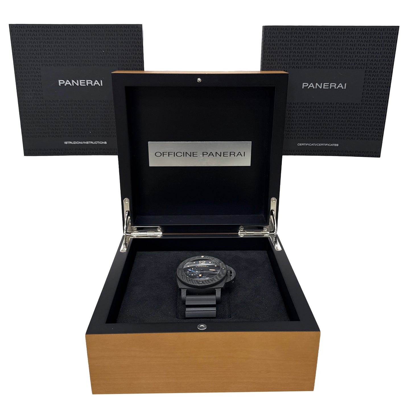 PAPERS Panerai Submersible 1950 3-Days PAM616 Carbotech 47mm Black PAM00616 BOX