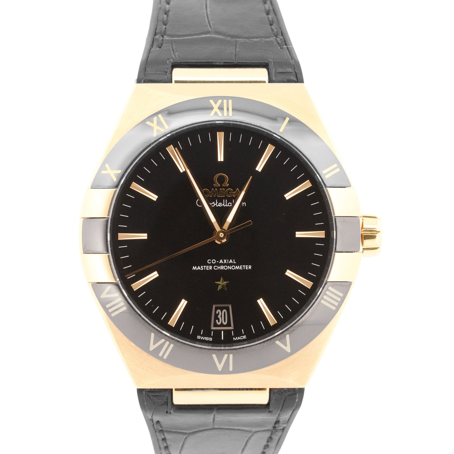 PAPERS Omega Constellation BLACK 18K Yellow Gold 41mm 131.63.41.21.01.001 BOX