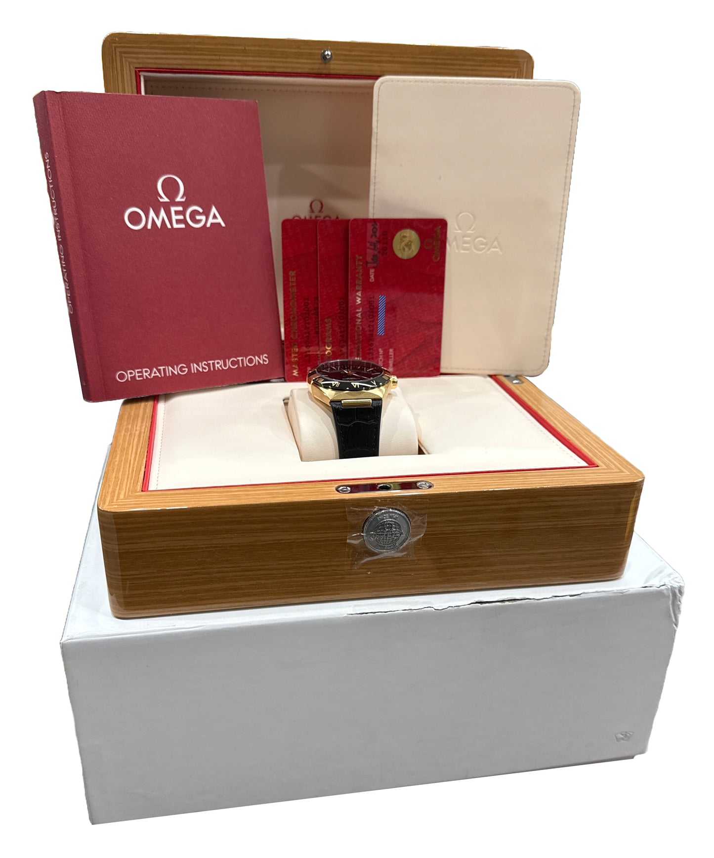 PAPERS Omega Constellation BLACK 18K Yellow Gold 41mm 131.63.41.21.01.001 BOX