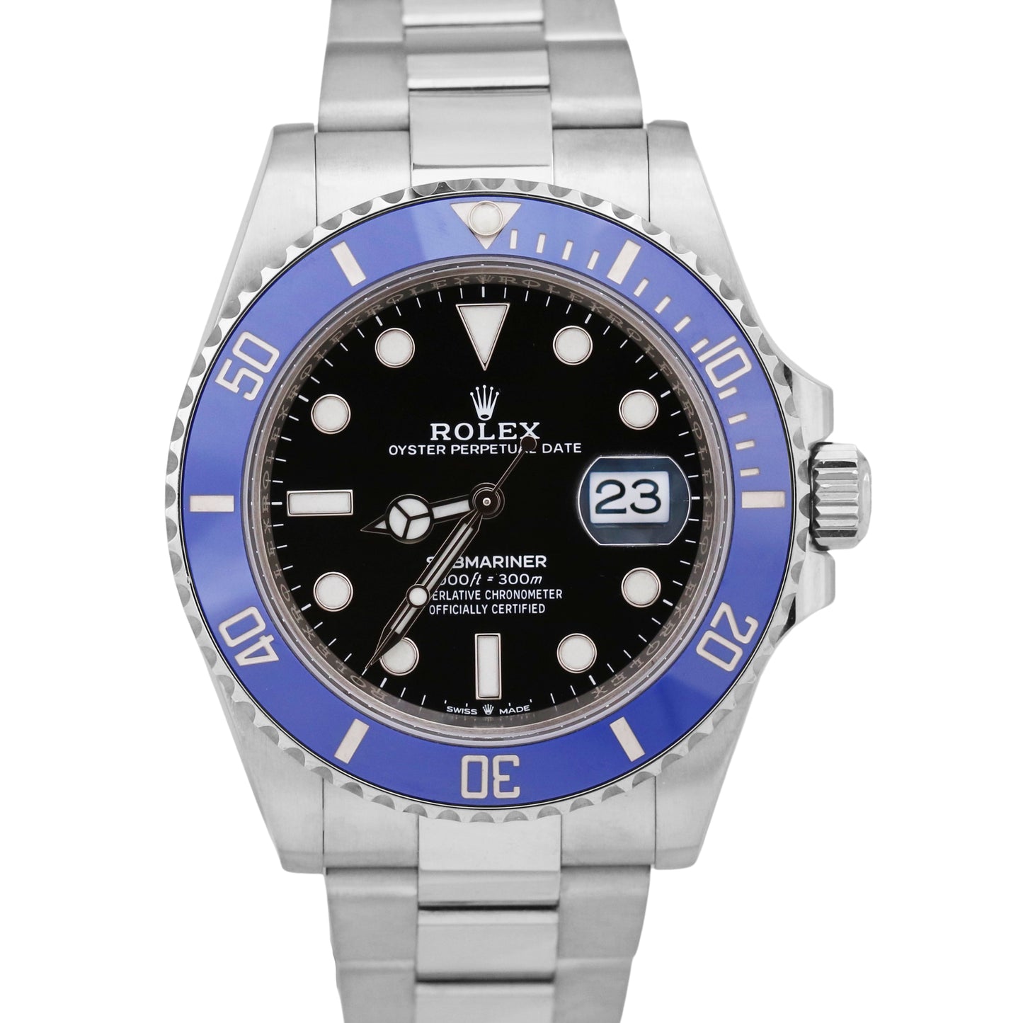Rolex Submariner Date 41 COOKIE MONSTER 18K White Gold BLUE 41mm 126619 LB BOX