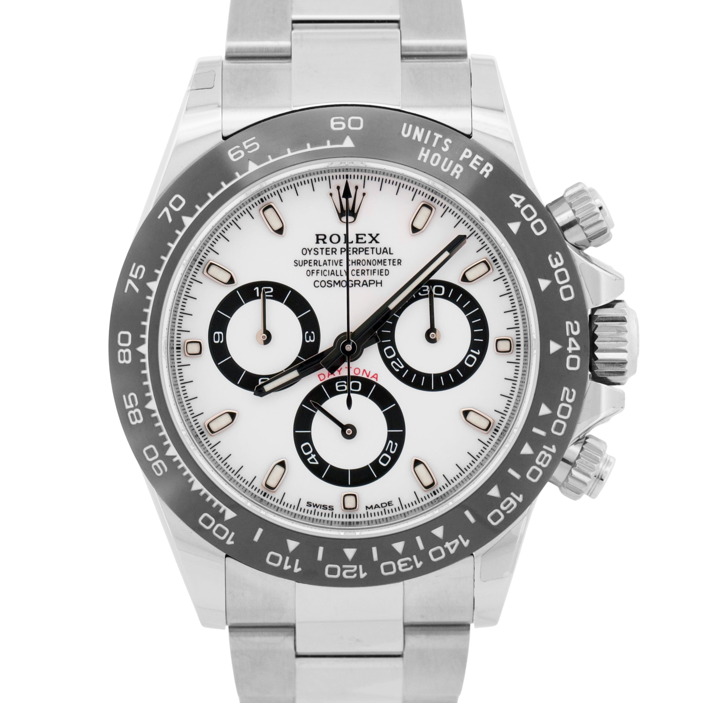 NOS 2021 Rolex Daytona Panda 116500 LN White Steel Ceramic 40mm
