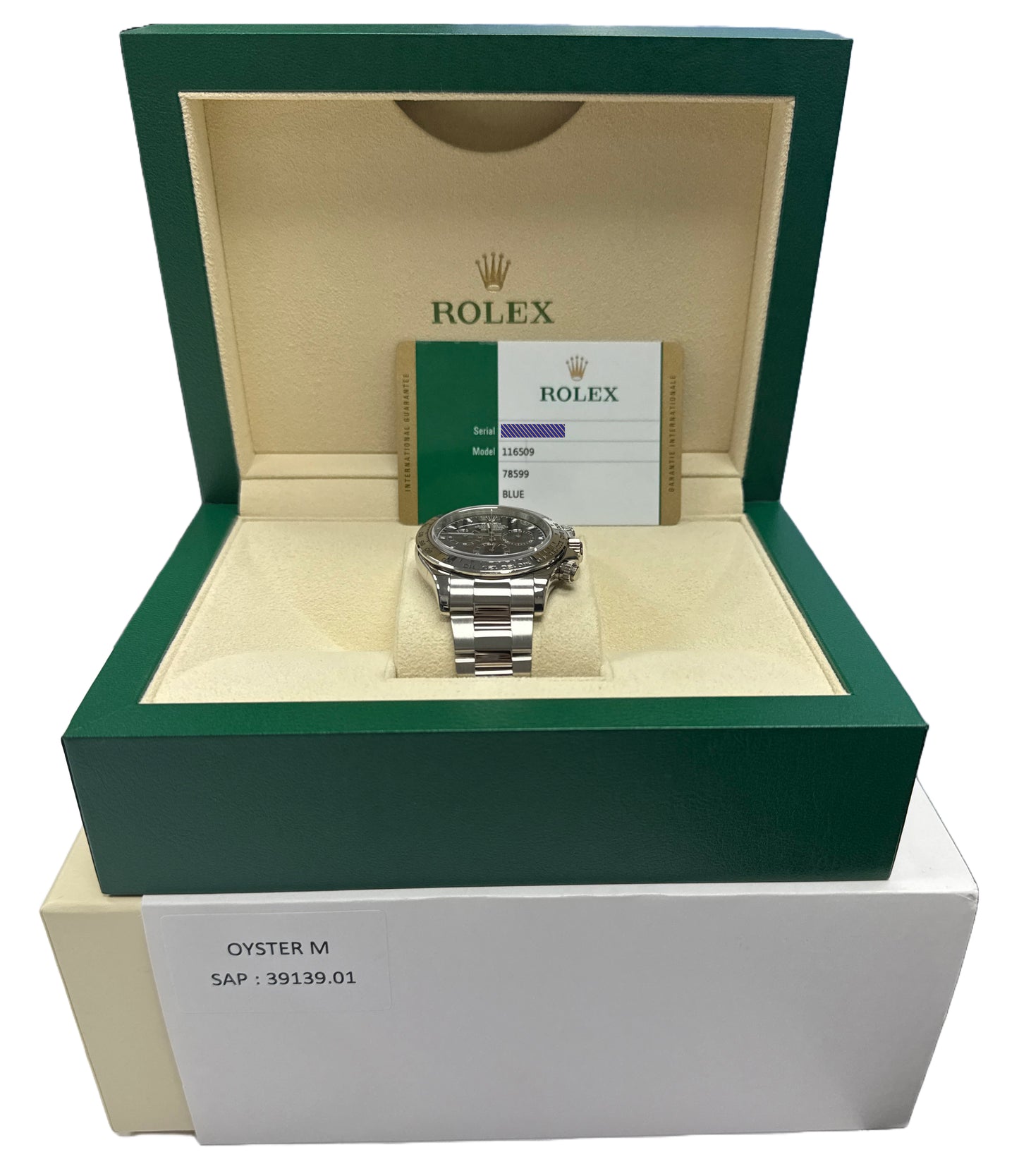MINT PAPERS Rolex Daytona Cosmograph Black CERAMIC Steel Watch 116500 LN B+P