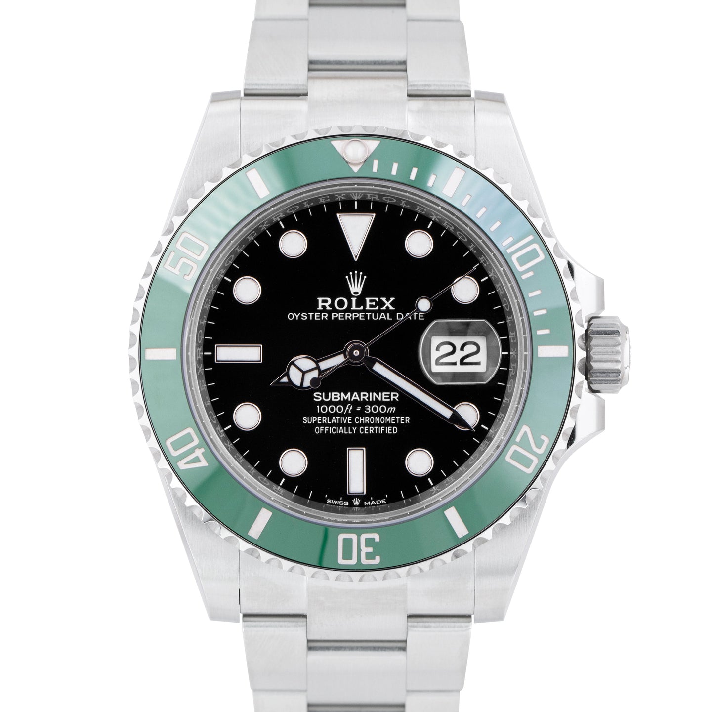 UNWORN 2023 PAPERS Rolex Submariner 41mm GREEN KERMIT Steel Watch 126610 LV B+P
