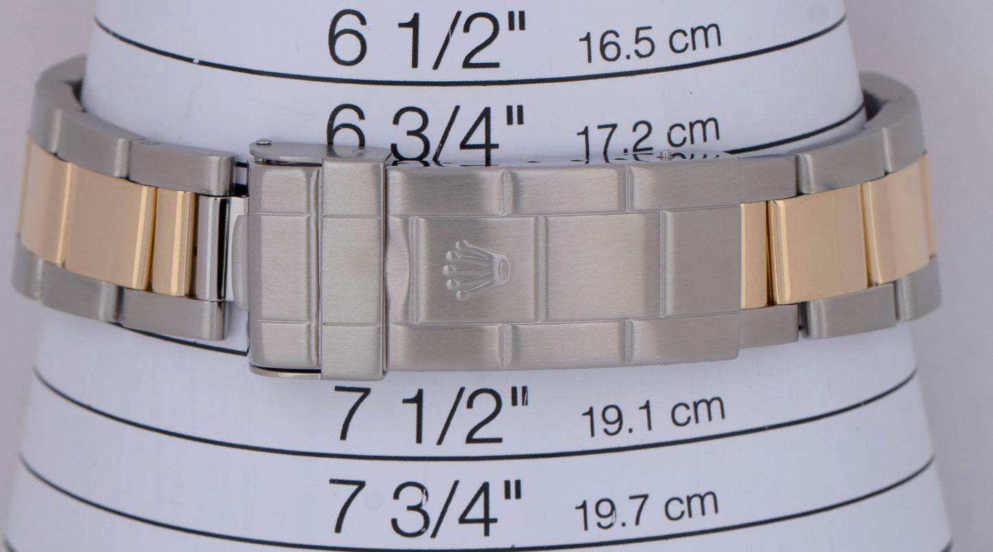Rolex Submariner Date Two-Tone 18K Gold Stainless Steel Blue 40mm Watch 16613