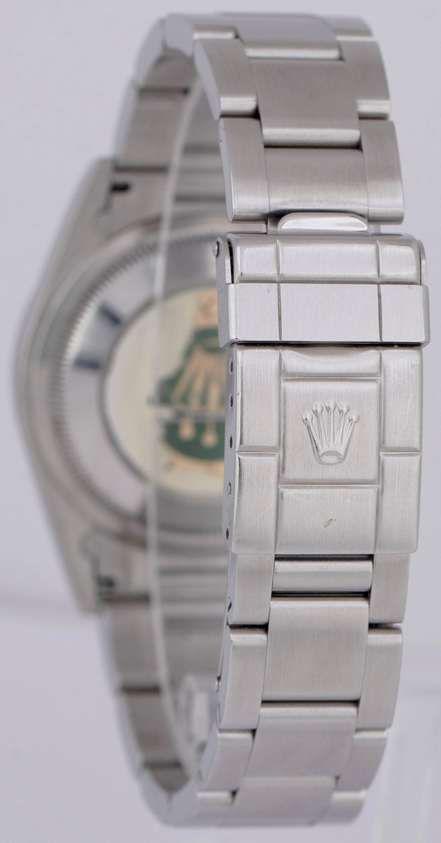 UNPOLISHED Rolex Explorer I PAPERS Black 36mm 3-6-9 Steel Oyster Watch 14270 B+P