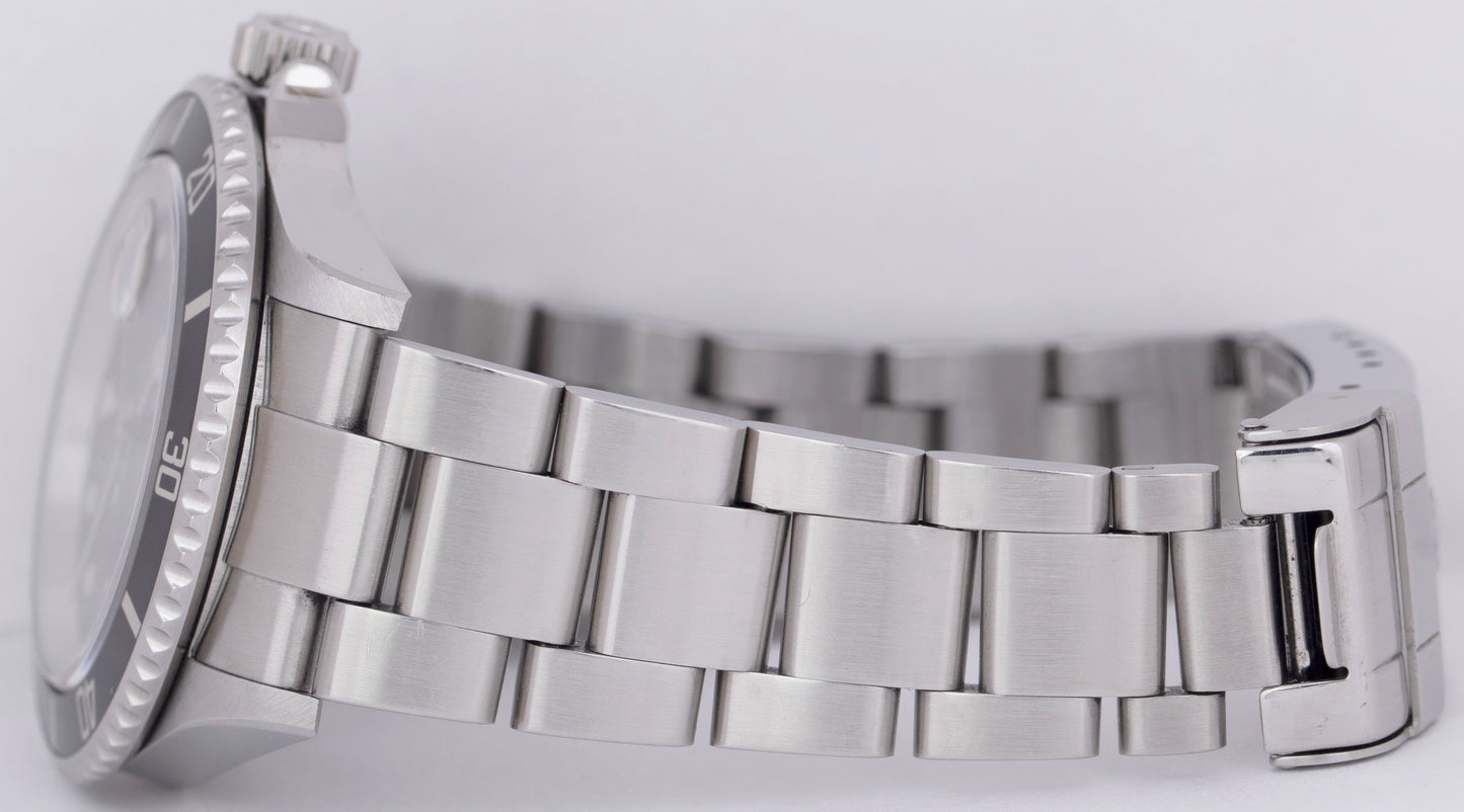 UNPOLISHED 2004 Rolex Submariner Date PAPERS 40mm NO-HOLES 16610 SEL Watch B+P
