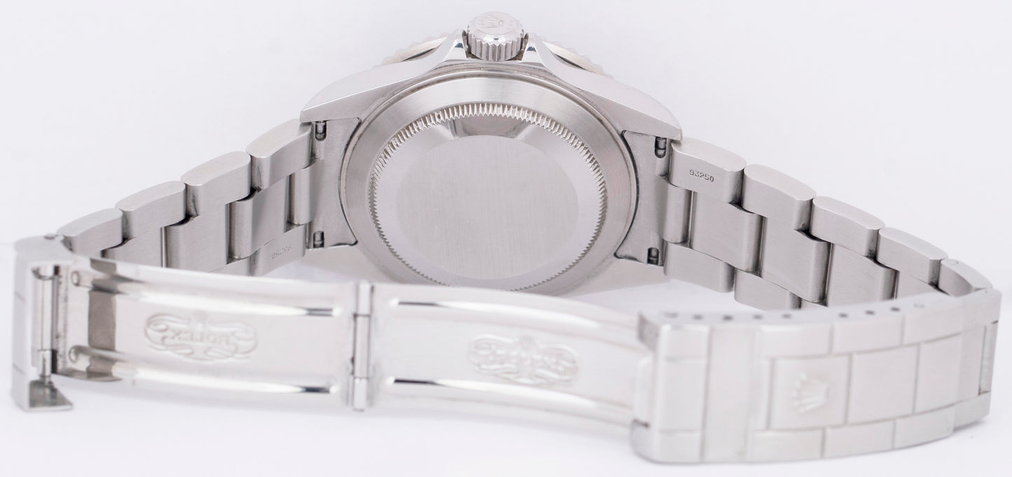 UNPOLISHED 2004 Rolex Submariner Date PAPERS 40mm NO-HOLES 16610 SEL Watch B+P