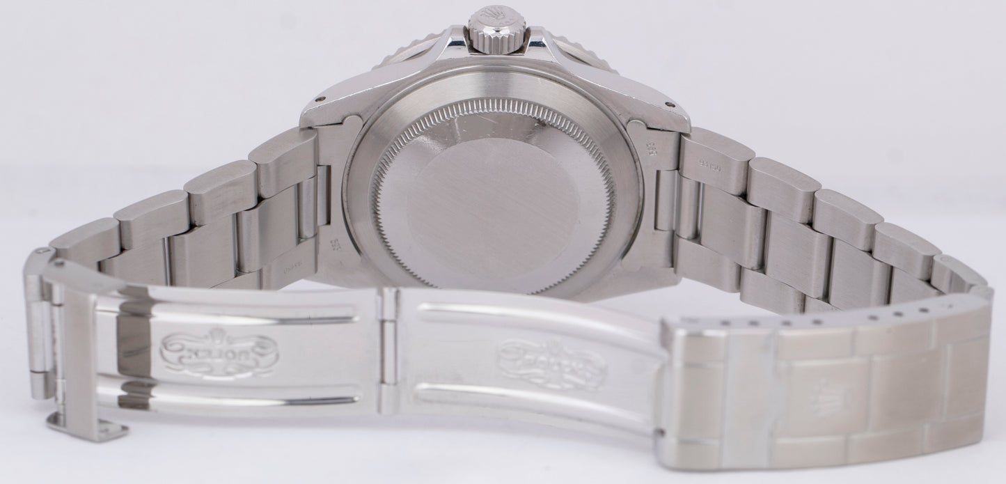 1987 Rolex Submariner Date Black 40mm TRIPLE ZERO Steel Oyster Watch 168000