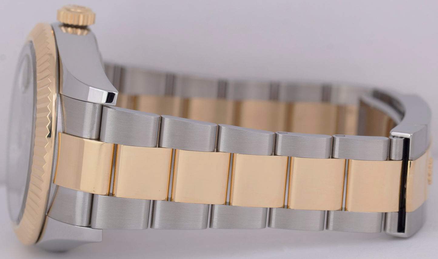 MINT Rolex Sky-Dweller PAPERS Black Two-Tone Gold Steel 42mm Oyster 326933 B+P