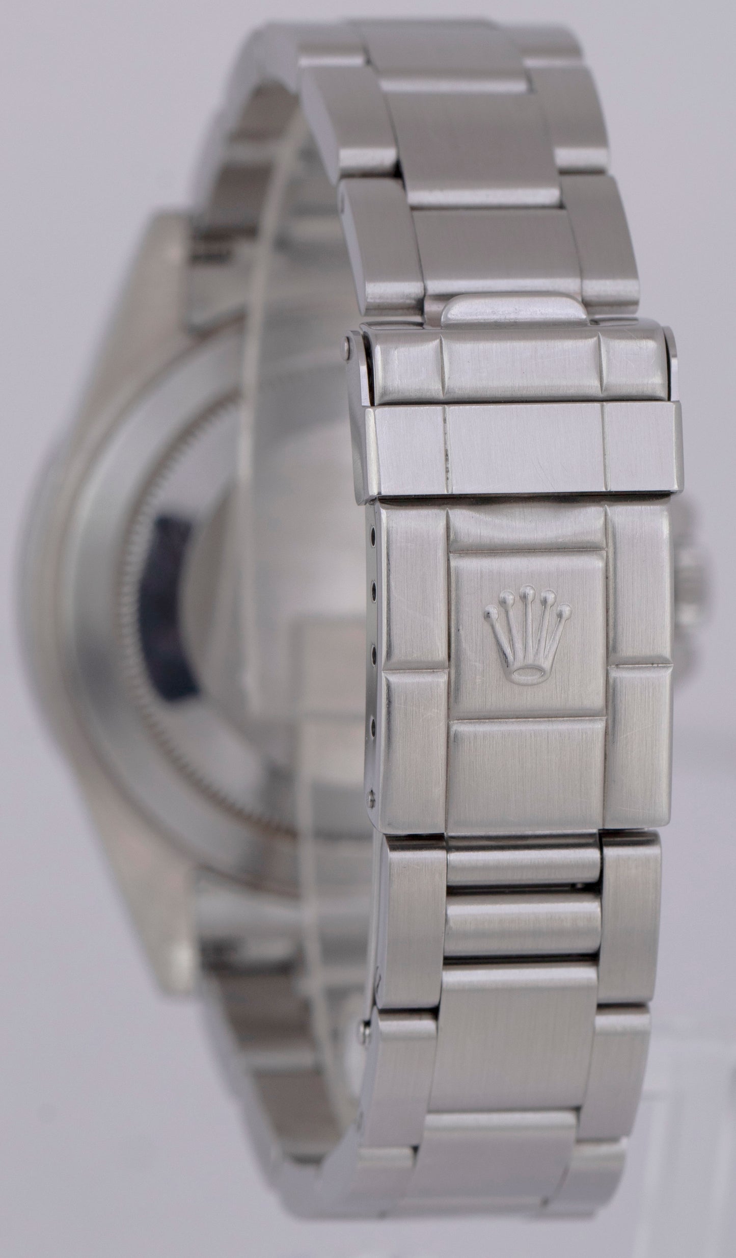Rolex Explorer II 3186 NO-HOLES Black REHAUT 40mm Stainless Steel 16570 T Watch