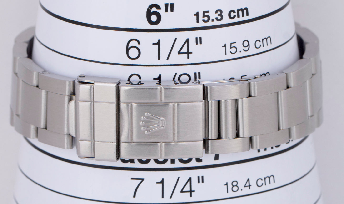 Rolex Explorer II 3186 NO-HOLES Black REHAUT 40mm Stainless Steel 16570 T Watch
