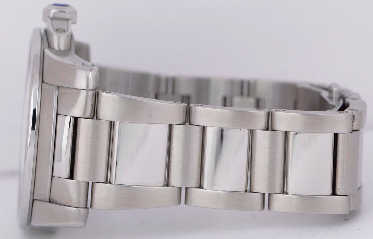 MINT Men's Cartier Calibre White Roman 42mm Stainless Date Watch 3389 / W7100015