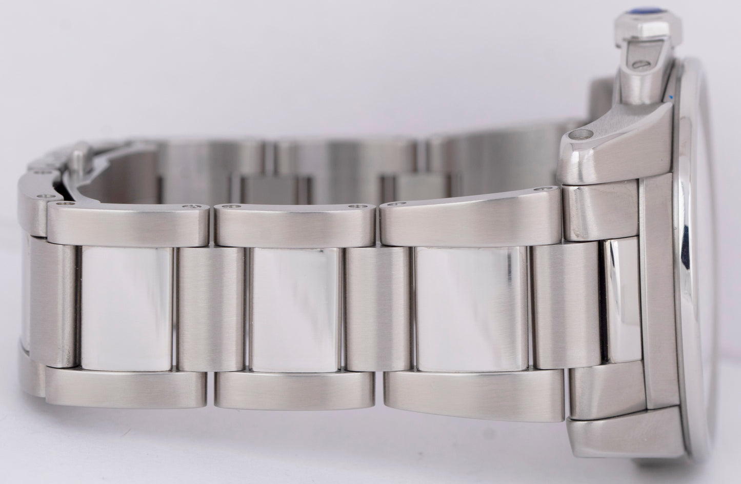 MINT Men's Cartier Calibre White Roman 42mm Stainless Date Watch 3389 / W7100015